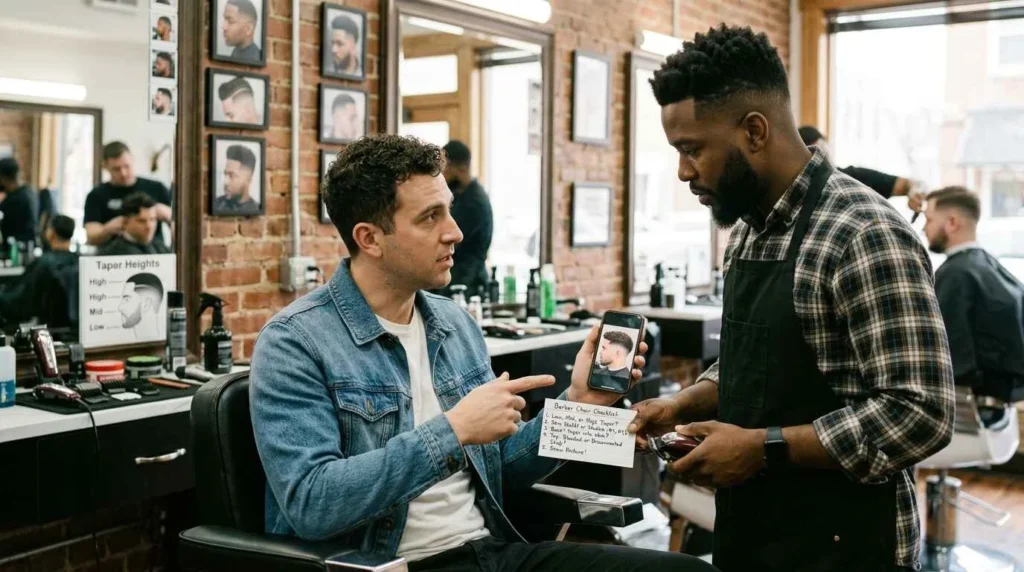 Home 3 Barber Chair Haircut checklist